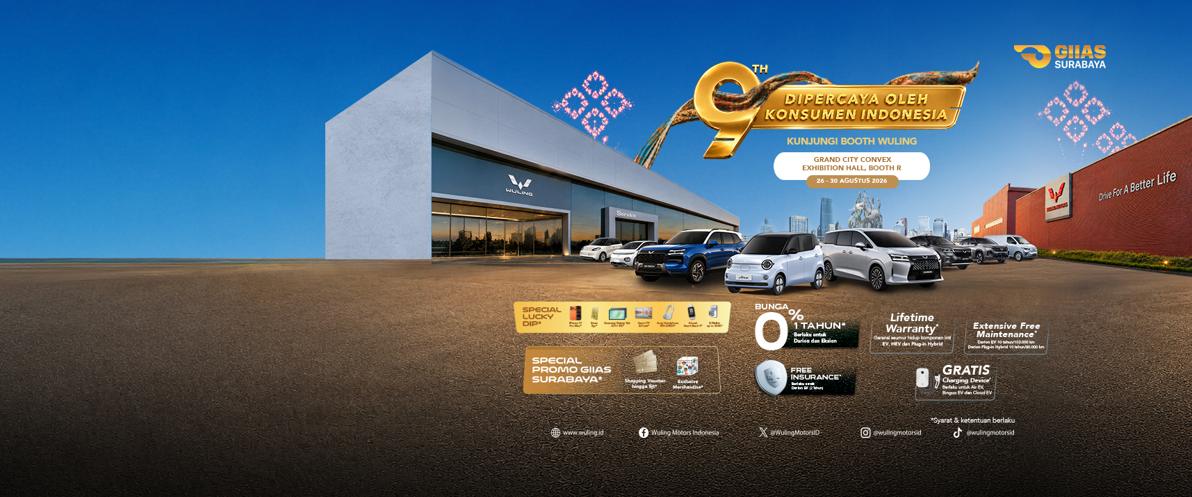 Promo Wuling di GIIAS Surabaya 2026